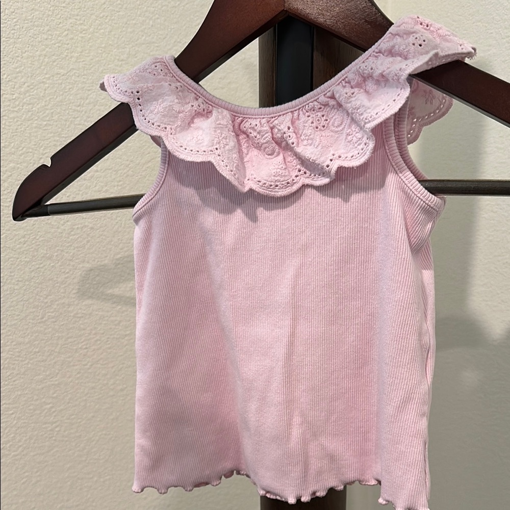 Zara Pink Ruffled Camisole